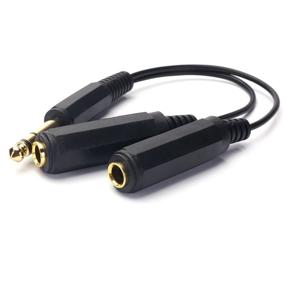 img 1 attached to 🔌 DISINO 1/4 Stereo Splitter Cable - 8 Inch Y Splitter Cord for Audio Devices