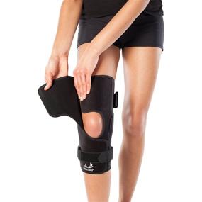 img 2 attached to BioSkin Large Wraparound Hinged Knee Brace: Effective Front 🏋️ Closure Support for ACL, MCL, Meniscus & General Knee Pain Relief