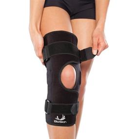 img 1 attached to BioSkin Large Wraparound Hinged Knee Brace: Effective Front 🏋️ Closure Support for ACL, MCL, Meniscus & General Knee Pain Relief