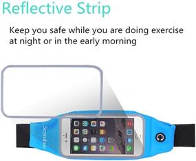 img 2 attached to Se7enline Running Belt Workout Belt Fanny Pack for Fitness Hiking Cycling Outdoors Hidden Waist Pack for iPhone 11/Pro/Max, Samsung Galaxy Note 10/S10/S9 and more