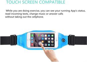img 3 attached to Se7enline Running Belt Workout Belt Fanny Pack for Fitness Hiking Cycling Outdoors Hidden Waist Pack for iPhone 11/Pro/Max, Samsung Galaxy Note 10/S10/S9 and more