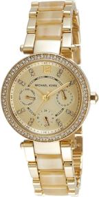 img 3 attached to ⌚ MK5842 Michael Kors Mini Parker Gold Watch for Women