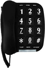 img 3 attached to 📞 Convenient Wall/Desk Mountable Big Button Phone with Speaker & Memory - Black