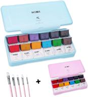 himi gouache colors×30ml painting blue pink（pack logo