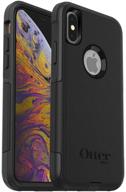 otterbox commuter series case for iphone xs & iphone x - 5.8 inches - frustration-free packaging - black logo