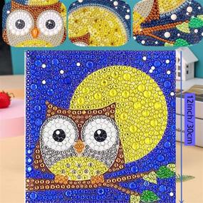 img 1 attached to 🎨 Spark Creativity with SPOKKI's 3 PCS Diamond Art Kit for Kids: Easy 5D Diamond Dots Painting with Crystal Gems - Perfect Christmas Kits for Beginners (Panda, Owl, Turtle)