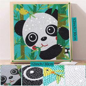 img 3 attached to 🎨 Spark Creativity with SPOKKI's 3 PCS Diamond Art Kit for Kids: Easy 5D Diamond Dots Painting with Crystal Gems - Perfect Christmas Kits for Beginners (Panda, Owl, Turtle)