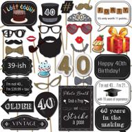 📸 strike a pose with 40th birthday photo booth props: a must-have from sunrise party supplies logo