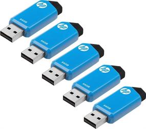 img 1 attached to 💾 5-Pack HP v150w USB 2.0 Flash Drive with 64GB Storage