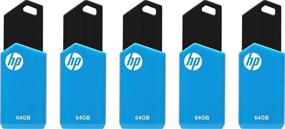 img 2 attached to 💾 5-Pack HP v150w USB 2.0 Flash Drive with 64GB Storage
