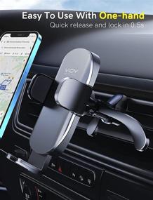 img 3 attached to 📱 Ultimate Car Vent Phone Mount: VIOY Upgrade Air Vent Clip Cell Phone Car Mount for iPhone 13 12 11 Pro Max Mini SE XS XR Galaxy S20 Note 20 10