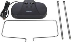 img 1 attached to 📺 RCA ANT111E Non-Amplified Indoor Digital TV Antenna, Black - 40-Mile Range