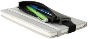 img 1 attached to 🎒 Zipper Pen-Pencil Case: Pack of 2. Soft & Non-deformable Elastic Closure. Size: 6.29" x 2.16". Light Green.