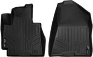 🖤 black maxliner 1st row floor mats for 2016-2018 hyundai tucson - set of liners logo