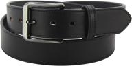 mens black bridle leather belt logo