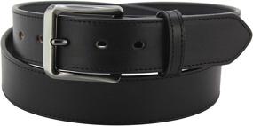 img 4 attached to Mens Black Bridle Leather Belt