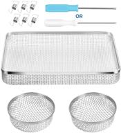 🐜 bougerv stainless steel mesh insect screens for rv furnace vent and water heater - premium bug screen covers for rvs, campers, and trailers (3-pack) logo