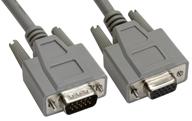 amphenol cs-dsdhd15mf0-025 15-контактный hd15 делюкс d-sub кабель: экранированный, 25 футов, серый - мужские/женские разъемы логотип