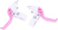 🚲 lioobo 1 pair kids bicycle brake handle: top-notch bike brake levers for enhanced safety and style (pink) - must-have bike accessories! logo