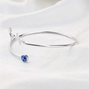 img 2 attached to WUSUANED Stethoscope Birthstone Bracelet Sept Silver