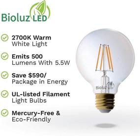 img 2 attached to 🔌 Bioluz LED Dimmable Filament Replacement for Industrial Electrical Applications