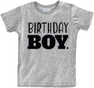 🎉 charcoal birthday toddler outfit: trendy boys' clothing for 12 months logo