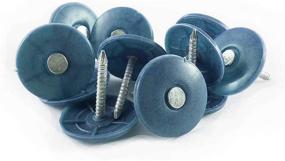 img 2 attached to 🔩 WoodPro Fasteners PC114-2M: High-Quality Ring Shank Plastic Cap Nails - 2000-Count Pack (1-1/4-Inch), Electro Galvanized Finish