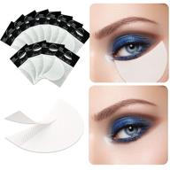 👁️ tailaimei 120 pcs professional eyeshadow shields: lint free eye pad for eyelash extensions/tinting, lip makeup - under patches guards, preventing makeup residue logo