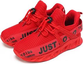 img 2 attached to 👟 WYGRQBN Kids Sneaker Boys Girls Running Toddler Shoes - Casual Non-Slip Shoes for Tennis Sports Walking, Breathable Lightweight Athletic Sneakers for Little Kids/Big Kids