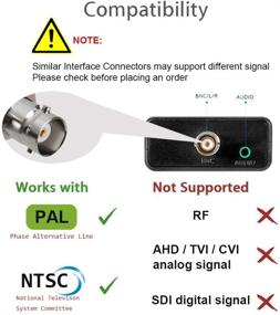 img 3 attached to 🔌 Преобразователь адаптера HDMI в BNC - HDMI Female к коаксиальному разъему BNC с композитным блоком и аудиовыходом 3,5 мм для передачи изображения Full HD DVD DVR PS4 Wii Game в аналоговый сигнал CVBS камеры монитора ТВ.