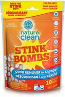 🌿 nature clean stink bombs: pet-friendly laundry odor eliminator pods for clothes & more! logo