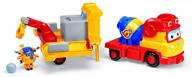 🚁 super wings 3-in-1 build-it buddies & playset: special edition donnie toy figure logo