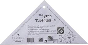 img 1 attached to 🔵 Cozy Quilt Designs Strip Tube Ruler for Easy Patchwork, Blue