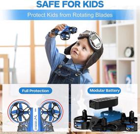 img 3 attached to NEHEME NH330 Drone for Kids: Altitude Hold, Headless Mode, 3D Flip, 2 Batteries, Propeller Full Protection - Easy to Fly & Fun RC Quadcopter for Boys & Girls