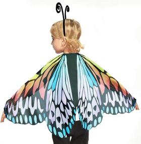 img 2 attached to 🦋 DQZ Butterfly Wings Antenna Headband Costume