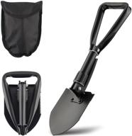 🏕️ co-z mini folding shovel: high carbon steel, portable lightweight survival tool for camping, hiking, and emergency situations логотип