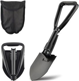 img 4 attached to 🏕️ CO-Z Mini Folding Shovel: High Carbon Steel, Portable Lightweight Survival Tool for Camping, Hiking, and Emergency Situations