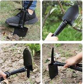 img 1 attached to 🏕️ CO-Z Mini Folding Shovel: High Carbon Steel, Portable Lightweight Survival Tool for Camping, Hiking, and Emergency Situations