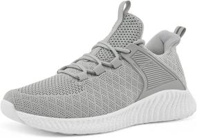 img 4 attached to SDolphin Womens Lightweight Running Shoes - Breathable Comfortable Slip-on 🏃 Sneakers for Walking, Tennis, Gym, Casual Workout, Driving, Jogging in Grey