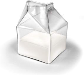 img 4 attached to Fred HALF Glass Carton 🥛 Creamer: Convenient and Stylish Cream Dispenser