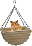 entertaining hanging bed: hamster wooden swing toy for gerbil rat mouse dwarf hamster логотип