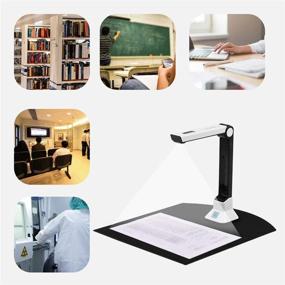 img 1 attached to 📷 Portable Document Camera for Teachers' Laptops – Real-time Projection, Video Recording & OCR Recognition – A4 Size – Ideal for Classroom and Online Distance Learning (Not Compatible with Mac OS)