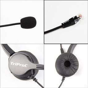 img 2 attached to Enhance Communication with TRIPRO 4 Pin RJ9 Telephone Headset for Landline Desk Phones (H800D)