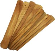 🕉️ trendbox 10pcs handmade wooden incense stick holder: natural design ash catcher for a buddhist experience логотип
