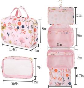 img 3 attached to Versatile Hanging Toiletry Bag for Travel - Essential Multi-Function Travel Accessories