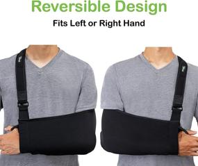 img 2 attached to 🦾 Think Ergo Arm Sling Sport - Lightweight, Breathable, Ergonomic Medical Sling for Broken &amp; Fractured Bones - Adjustable Arm, Shoulder &amp; Rotator Cuff Support (Adult)