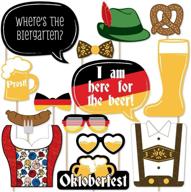 🍻 oktoberfest - german beer festival photo booth props kit - 20 count by big dot of happiness logo