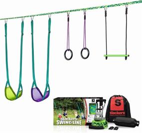 img 4 attached to 🌳 Top-Rated Swinging Line for Backyard Relaxation: Slackers Swing Line