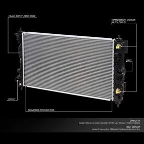 img 3 attached to 🌬️ Efficient Cooling Solution: DNA Motoring OEM-RA-13146 13146 Aluminum Core Radiator Replacement