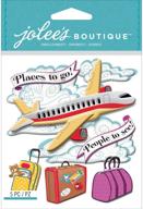 jolees boutique dimensional stickers airplane logo